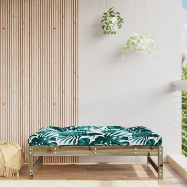 vidaXL Υποπόδιο Κήπου 120x80cm από Εμποτισμένο Ξύλο Πεύκου 1 τεμ. Γωνιακός