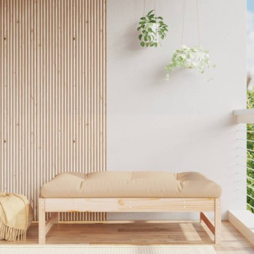 vidaXL Υποπόδιο Κήπου 120x80cm από Μασίφ Ξύλο Πεύκου 1 τεμ. Γωνιακός