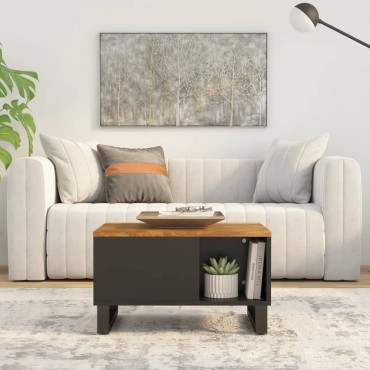 vidaXL Τραπεζάκι Σαλονιού 60x50x35cm από Μασίφ Ξύλο Μάνγκο 1 τεμ.