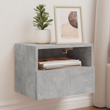 vidaXL Έπιπλο Τοίχου Τηλεόρασης Γκρι Σκυρ. 40x30x30cm Επεξ. Ξύλο