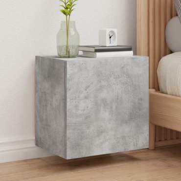 vidaXL Έπιπλα Τηλεόρασης 2 τεμ. Γκρι Σκυρ. 40,5x30x40cm Επεξ. Ξύλο