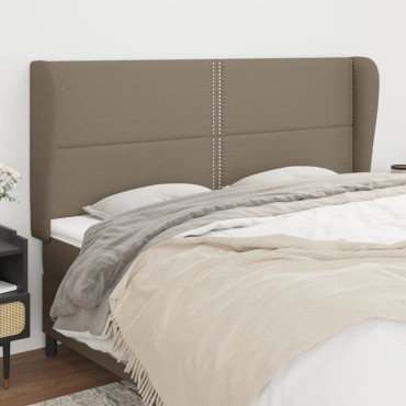 vidaXL Κεφαλάρι με Πτερύγια Taupe 163x23x118/128cm Υφασμάτινο 1 τεμ.