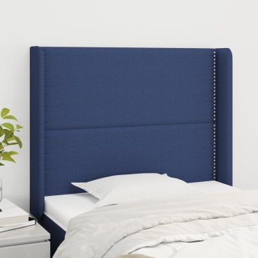 vidaXL Κεφαλάρι με Πτερύγια Μπλε 93x16x118/128cm Υφασμάτινο 1 τεμ.
