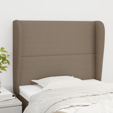 vidaXL Κεφαλάρι με Πτερύγια Taupe 83x23x118/128cm Υφασμάτινο 1 τεμ.