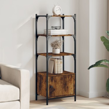 vidaXL Βιβλιοθήκη 3 Επιπέδων Καπν. Δρυς 41x30x109,5cm Επεξεργ. Ξύλο 1 τεμ.