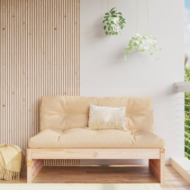 vidaXL Καναπές Κήπου Μεσαίος 120x80cm από Μασίφ Ξύλο Πεύκου 1 τεμ. Γωνιακός