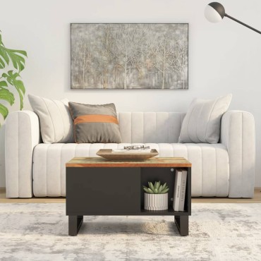 vidaXL Τραπεζάκι Σαλονιού 60x50x35cm από Μασίφ Ανακυκλωμένο Ξύλο 1 τεμ.