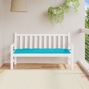 vidaXL Μαξιλάρι Πάγκου Κήπου Τιρκουάζ 150x50x7cm Ύφασμα Oxford
