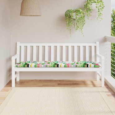 vidaXL Μαξιλάρι Πάγκου Κήπου Πολύχρωμο 180x50x7cm Ύφασμα Oxford