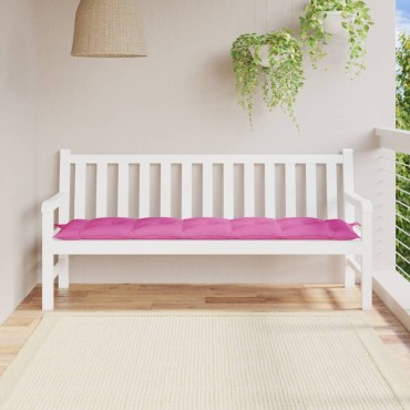 vidaXL Μαξιλάρι Πάγκου Κήπου Ροζ 180x50x7cm Ύφασμα Oxford