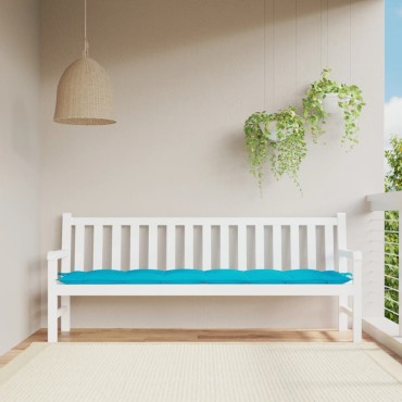 vidaXL Μαξιλάρι Πάγκου Κήπου Τιρκουάζ 200x50x7cm Υφασμάτινο