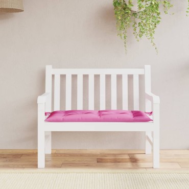 vidaXL Μαξιλάρι Πάγκου Κήπου Ροζ 100x50x7cm Ύφασμα Oxford
