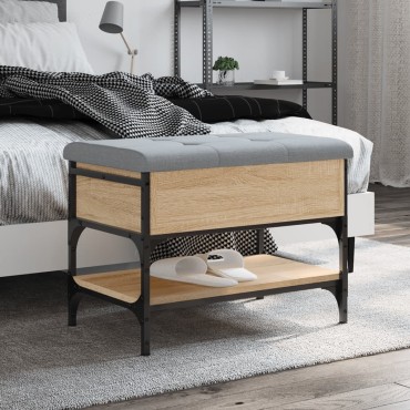 vidaXL Παπουτσοθήκη Sonoma Δρυς 62x42x45cm από Επεξεργασμένο Ξύλο 1 τεμ.