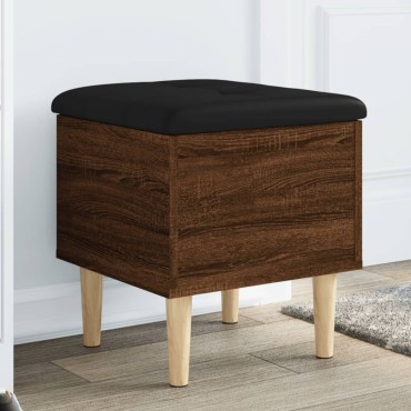 vidaXL Παγκάκι Αποθήκευσης Καφέ Δρυς 42x42x46cm Επεξεργ. Ξύλο 1 τεμ.