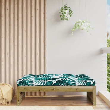 vidaXL Υποπόδιο Κήπου 120x80cm από Εμποτισμένο Ξύλο Πεύκου 1 τεμ. Γωνιακός