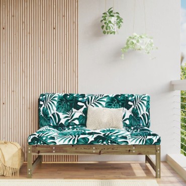 vidaXL Καναπές Κήπου Μεσαίος 120x80cm από Εμποτισμένο Ξύλο Πεύκου 1 τεμ. Γωνιακός