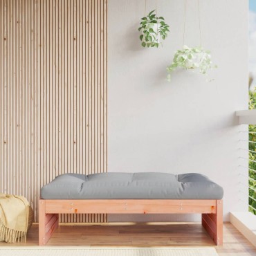 vidaXL Υποπόδιο Κήπου 120x80cm από Μασίφ Ξύλο Ψευδοτσούγκας 1 τεμ. Γωνιακός