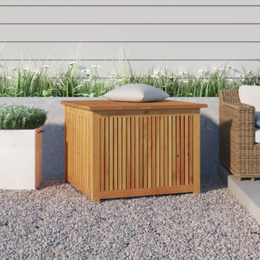 vidaXL Μπαούλο Αποθήκευσης Κήπου 75x75x58 κ. από Μασίφ Ξύλο Ακακίας 75x75x58cm 1 τεμ.