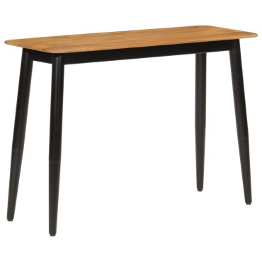 vidaXL Τραπέζι Κονσόλα 110x40x76cm από Μασίφ Ξύλο Μάνγκο/Σίδερο 1 τεμ.
