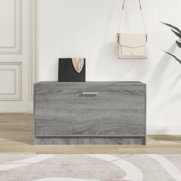 vidaXL Παπουτσοθήκη Γκρι Sonoma 80x24x45cm από Επεξεργασμένο Ξύλο