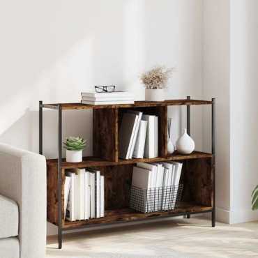 vidaXL Βιβλιοθήκη Καπνιστή Δρυς 102x28x77,5cm από Επεξεργασμένο Ξύλο 1 τεμ.