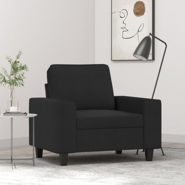 vidaXL Πολυθρόνα Μαύρη από Ύφασμα 94x77x80cm 1 τεμ. Γωνιακός