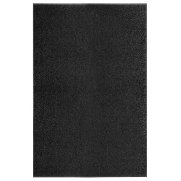 vidaXL Πατάκι Εισόδου Πλενόμενο Μαύρο 120 x 180 εκ.