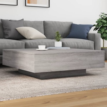 vidaXL Τραπεζάκι Σαλονιού Γκρι Sonoma 100x100x31cm Επεξεργ. Ξύλο 1 τεμ.