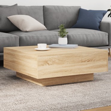 vidaXL Τραπεζάκι Σαλονιού Sonoma Δρυς 80x80x31cm από Επεξ. Ξύλο 1 τεμ.
