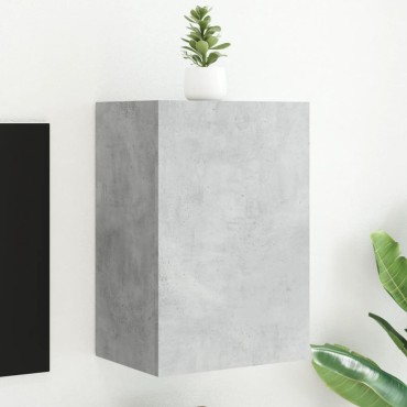vidaXL Έπιπλο Τοίχου Τηλεόρασης Γκρι Σκυρ. 40,5x30x60cm Επεξ. Ξύλο