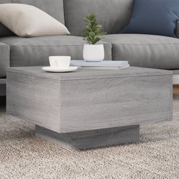 vidaXL Τραπεζάκι Σαλονιού Γκρι Sonoma 55x55x31cm Επεξεργασμένο Ξύλο 1 τεμ.