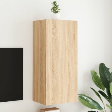 vidaXL Έπιπλο Τοίχου Τηλεόρασης Sonoma Δρυς 40,5x30x90cm Επεξ. Ξύλο