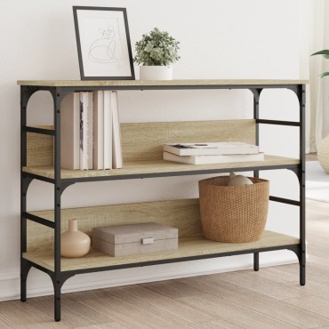 vidaXL Τραπέζι Κονσόλα Sonoma Δρυς 100x32x75cm Επεξεργασμένο Ξύλο 1 τεμ.