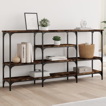 vidaXL Τραπέζι Κονσόλα Καπνιστή Δρυς 160x29x80cm Επεξεργασμένο Ξύλο 1 τεμ.