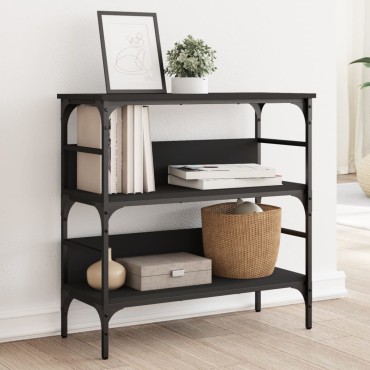 vidaXL Τραπέζι Κονσόλα Μαύρο 75x32x75cm από Επεξεργ. Ξύλο 1 τεμ.