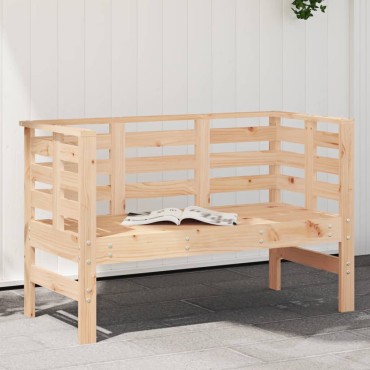vidaXL Παγκάκι Κήπου 111,5x53x71cm από Μασίφ Ξύλο Πεύκου 1 τεμ.