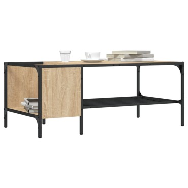 vidaXL Τραπεζάκι Σαλονιού με Ράφι Sonoma Δρυς 100x51x40cm Επεξ. Ξύλο 1 τεμ.