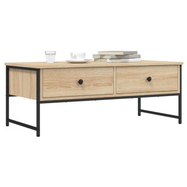 vidaXL Τραπεζάκι Σαλονιού Sonoma Δρυς 101x49x39,5cm 1 τεμ.