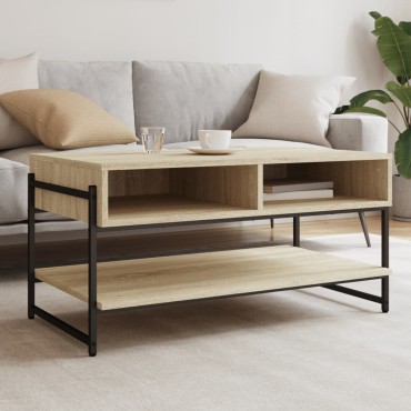 vidaXL Τραπεζάκι Σαλονιού Sonoma Δρυς 90x50x45cm Επεξεργασμένο Ξύλο 1 τεμ.