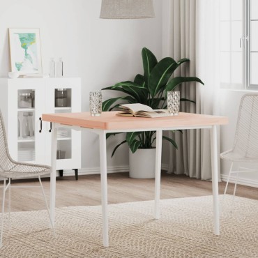 vidaXL Επιφάνεια Τραπεζιού Τετράγωνη 80x80x4cm Μασίφ Ξύλο Οξιάς 1 τεμ.