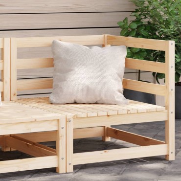 vidaXL Καναπές Κήπου Γωνιακός 70x70x67cm από Μασίφ Ξύλο Πεύκου 1 τεμ.