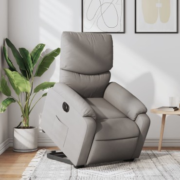 vidaXL Πολυθρόνα Ηλεκτρική Ανακλ.Taupe Υφασμάτινη 75x99x99cm 1 τεμ.