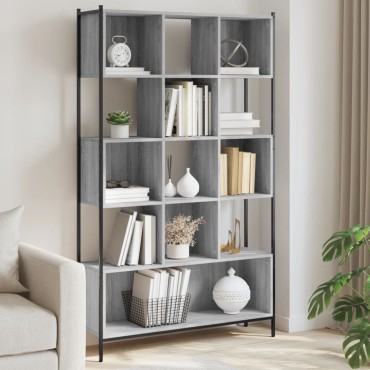 vidaXL Βιβλιοθήκη Γκρι Sonoma 102x28x172cm από Επεξεργασμένο Ξύλο 1 τεμ.