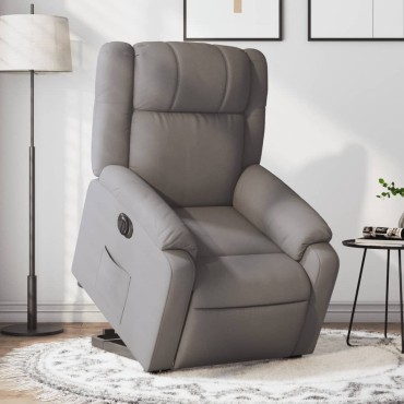 vidaXL Πολυθρόνα Ηλεκτρική Ανακλ.Taupe Υφασμάτινη 77x95x99cm 1 τεμ.