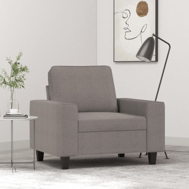 vidaXL Πολυθρόνα Taupe Υφασμάτινη 94x77x80cm 1 τεμ. Γωνιακός