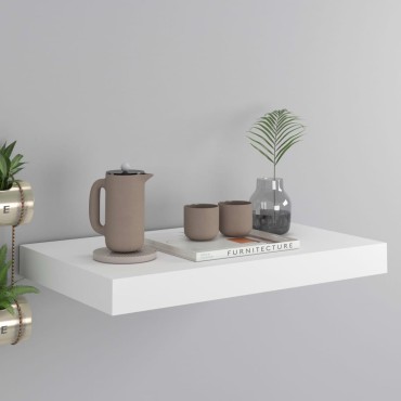 vidaXL Ράφι Τοίχου Άσπρο 40x23x3,8cm MDF 1 τεμ.