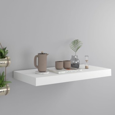 vidaXL Ράφι Τοίχου Άσπρο 50x23x3,8cm από MDF 1 τεμ.