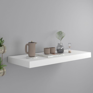 vidaXL Ράφι Τοίχου Άσπρο 60x23,5x3,8cm MDF 1 τεμ.