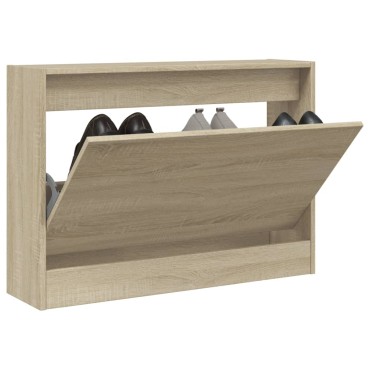 vidaXL Παπουτσοθήκη Sonoma Δρυς 80x21x57cm από Επεξεργασμένο Ξύλο