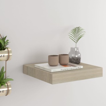 vidaXL Ράφι Τοίχου Χρώμα Δρυός 23x23,5x3,8cm MDF 1 τεμ.